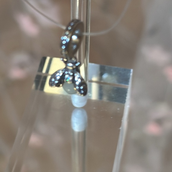 Firefly Charm Bottom Glows in Dark set in Sterling Silver S925 - Picture 3 of 7